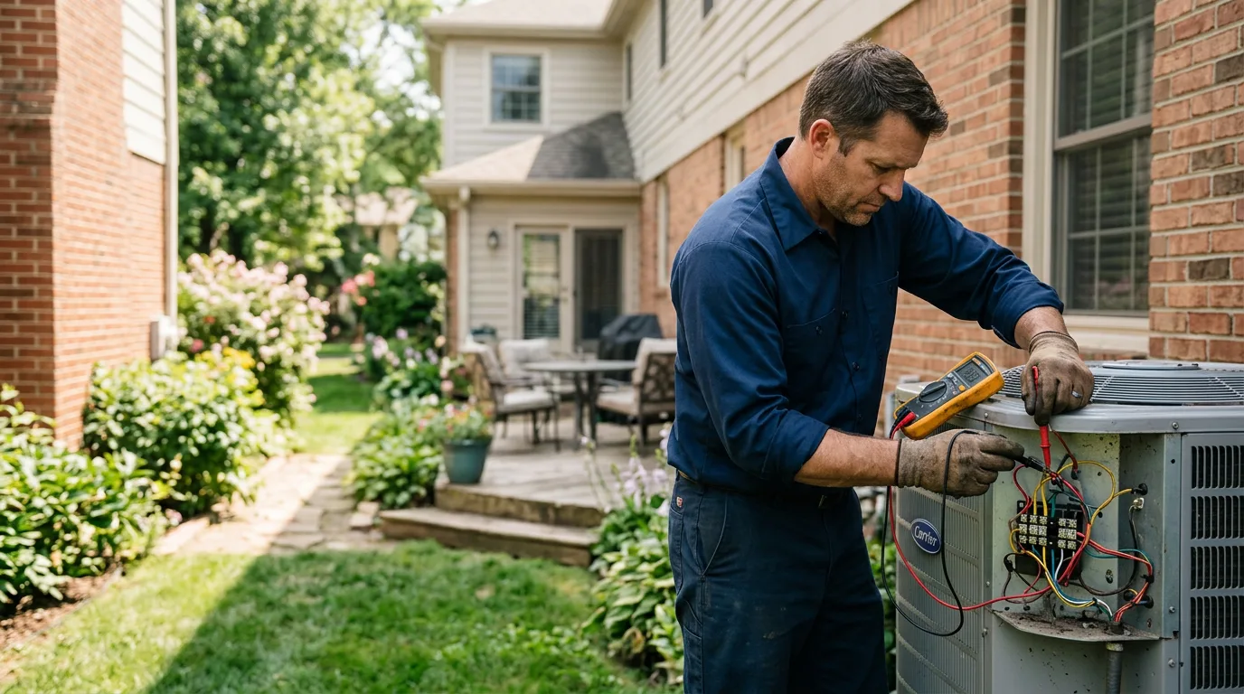 HVAC technician working near Cumberland City, TN